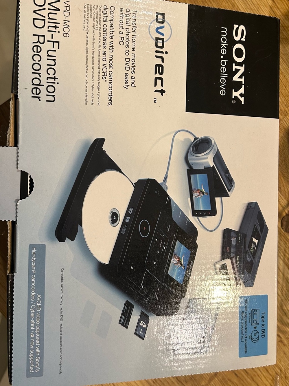Sony Black Portable DVD Recorder with Multi-Device Playback